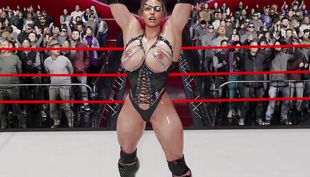 3D WWE Becky Lynch women wrestling