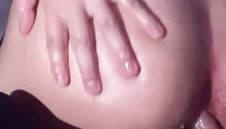 Teens cross dresser first dildo