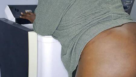 Fucking my husband's stepson in laundry room.
