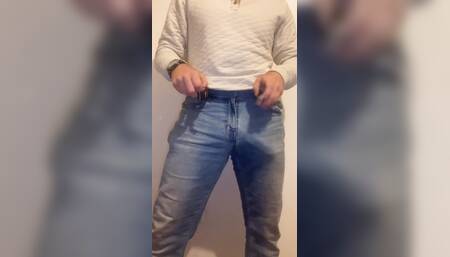 Perfect big white cock tease