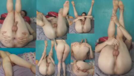 I give myself everything, Here is your Halloween gift my sweet ass Latino Gay Argentina