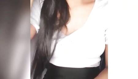 Indian hot girl nude round boobs showing pussy fingering for step brother dirty talking about fuck in Hindi audio desi sex moods