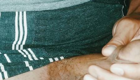 Big oiled cock with massage