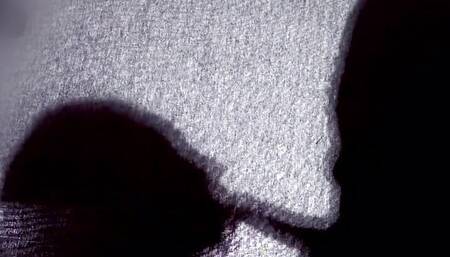 A Shadow Blowjob - My Girlfriend Gives Me a Little Gift After a Hard Day at Work