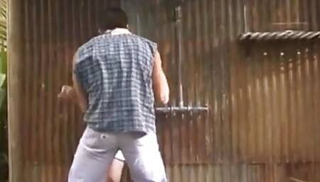 White Guy with a Huge Cock Fucks a Perky Breasted Young Slut in Her Wet Cunt