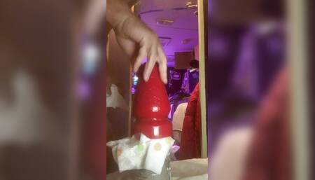 Deep stretch  huge plug