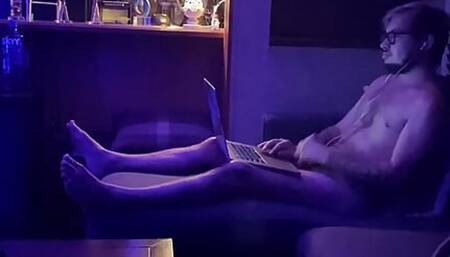 Tattooed Twink Strips Down Jerks Off And CUMS