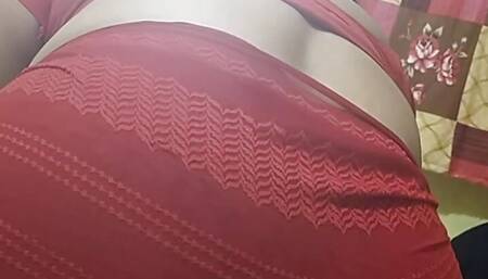 My aunty Hard Rock fuck Red saree
