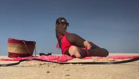What I do On my Typical Sea Side Solo Picnic. (Includes solo masturbation scene)