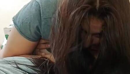 stepsister cums with my cock