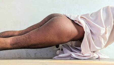 Pathan gandu bacha doing nude ass exercise   pakistani gandu bacha