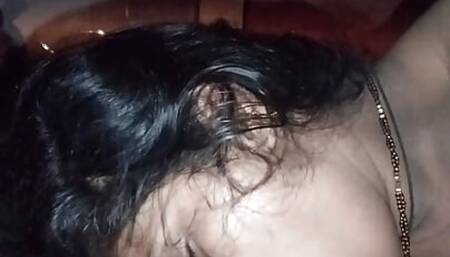 Hot and sexy desi Indian girl sucking lover cock like a lolipop with beautiful wet pussy