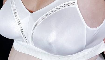 Retro Granny Panties and Bra - My Mature Milf Hairy Cunt and Big Saggy Gilf Tits in Beautiful Big Underwear