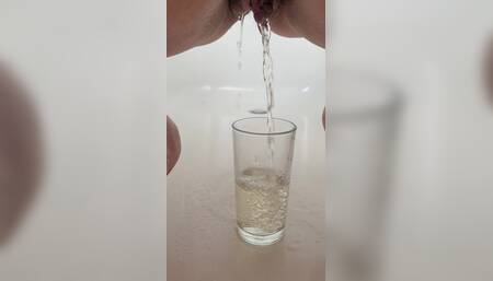 Filling my glass
