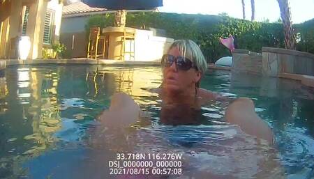 Swimming in my naked pool!