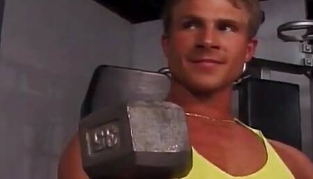 Busty Sexy Blonde MILF with an Stunning Body Gets Fucked by a Young Stud at a Gym