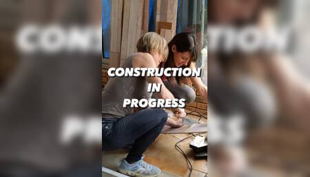 Lety Howl and Lumacarie put huge dildos in their pussy and ass while their husbands are away during the work.