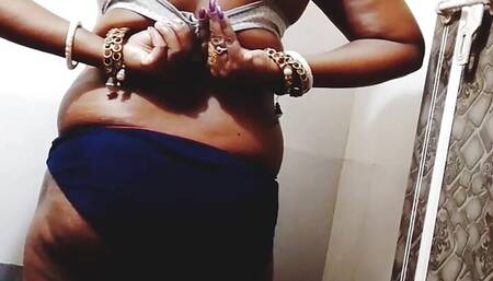 Indian housewife bathroom Fuck