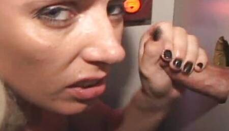 FISTING Malory Knoxxx Glory Hole Blonde Bimbo Big Tits FISTED in PussyHole Penis Sucking Too!