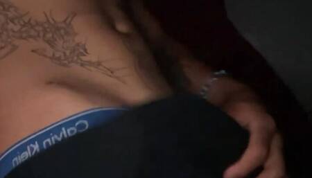 Needy slave teasing his master to cum for him