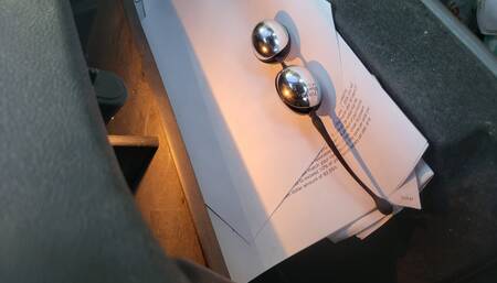 Freaky Milf masturbates in public parking lot