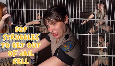 Officer Ziva Fey Struggles To Get Out Of The Jail Cell