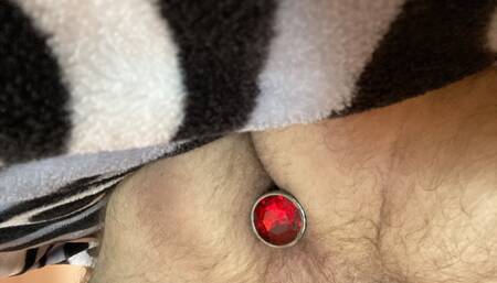 Self play with a dildo super horny