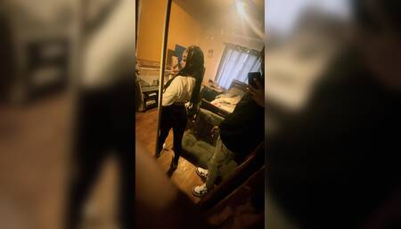 Something light but she throwing bacc something heavy