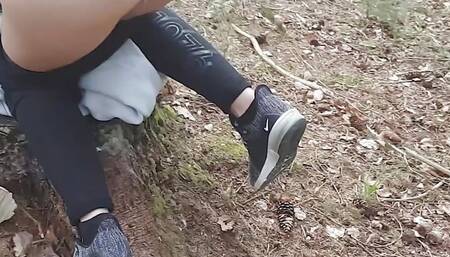 Love fuck me here! Fuck in the woods with cumshot on the ass! LustTaste 4K