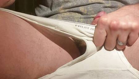 Tight fruit of the loom briefs cum (can't hold it anymore