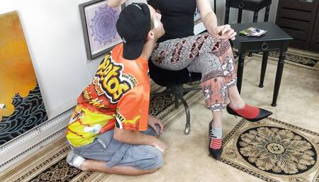 Sexy Woman Feeding Guy