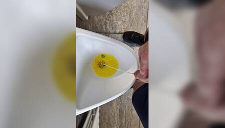Piss wank at work in the restroom for Majik78