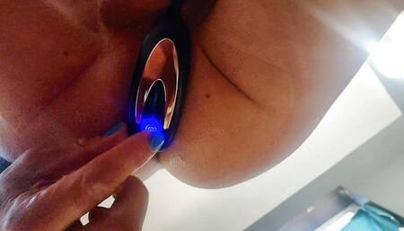 Mikel Donovon has fun with his prostate massager!