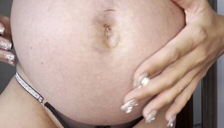 Preggo Belly Rub and worship