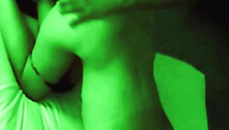 Couple caught fucking in hotel with night vision camera.