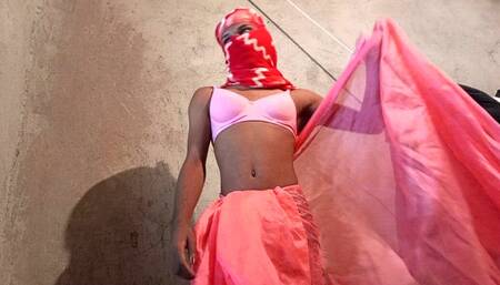 Indian Shemale lets big cook Sex - Hindi voice - Village Town Fucking
