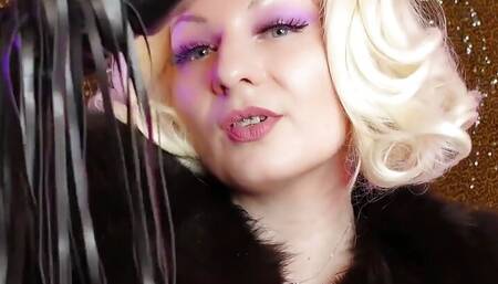 Blonde MILF in Leather Gloves and Fur: Fetish Asmr Free Video of Arya Grander - Pretty Braces Face
