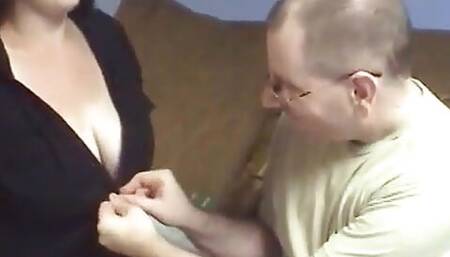 Cute brunette and blonde duo share cock and get their cunt fucked