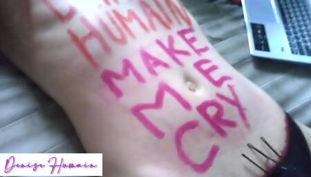 Dirty Sissy whore closed, brought up and humiliated into dilapidated residential ruins.