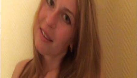 Secretly caught natural blonde Nataliya with perky tits