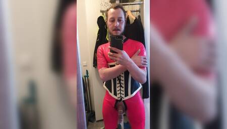 Latexsissy Benjamin Fiegl Pink Latex Condom cum