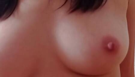 my beautiful wife has the most beautiful breasts. the wife is flooded with sperm.