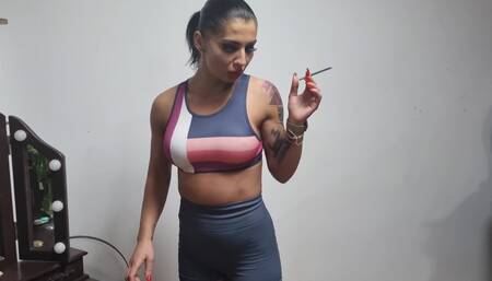 Anissa Diamond and Faith - CBT and trampling as workout