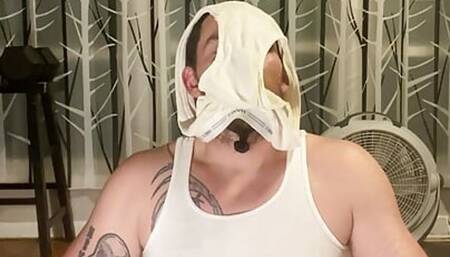 Playing in my Tighty Whiteys while sniffing another man's Tighty Whiteys