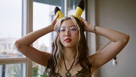 Ash Ketchum Catches a Pikachu and stuffs her holes - Themindoftommy