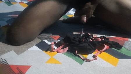 Step Sister double bra cumshot