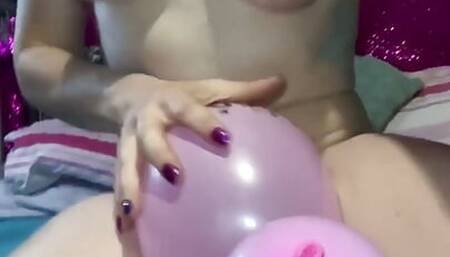 Balloon Popping Lap Dance Using My Perfect Sexy Body to Burst Them