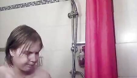 Me taking a shower