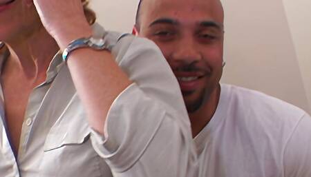 Mature Redhead MILF So Satisfy in Sucking Big Black Cock