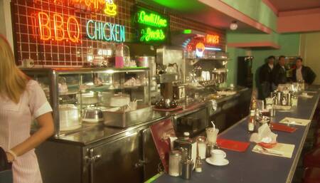 Blonde gets her pussy licked then throbbed doggystyle